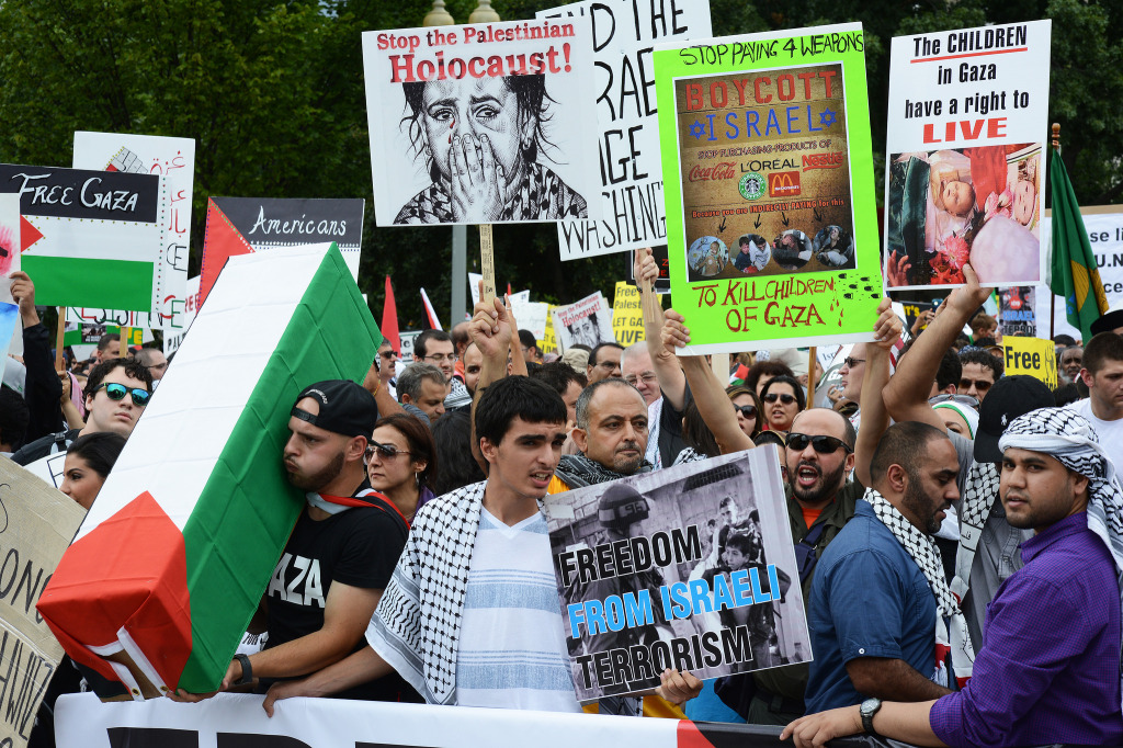 גם חמאס לא אסלאמי? הפגנה אנטי-ישראלית בוושינגטון. צילום: Stephen Melkisethian CC BY-NC-ND 2.0 דרך FLICKR