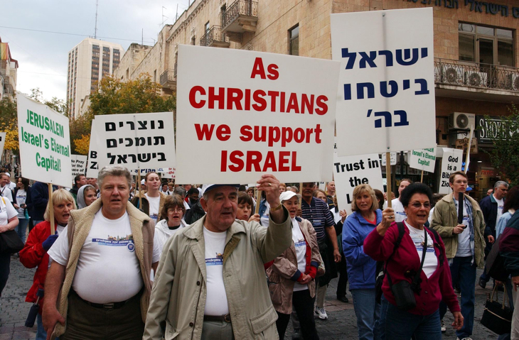 הצעירים הם האתגר; תמיכה נוצרית בישראל, 2003. צילום: פלאש90